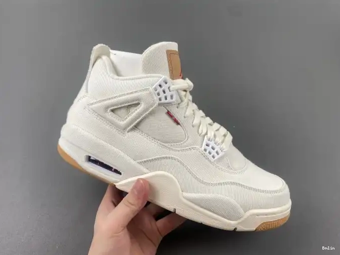 Bmlin Shoes Air Jordan 'White' 4 AO2571-100 x Levi's 0510
